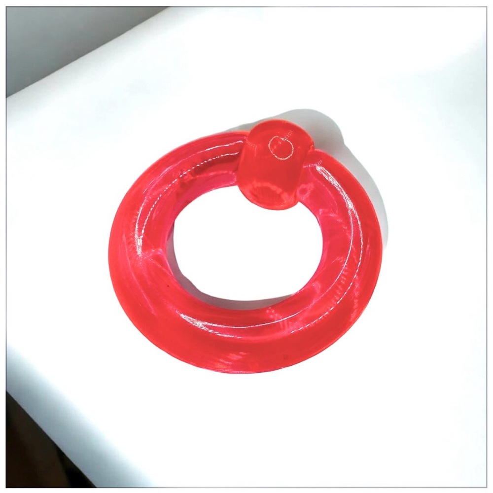 2g 5/8 Single Pink Acrylic Captive Bead Ring - Body Piercing Jewelry